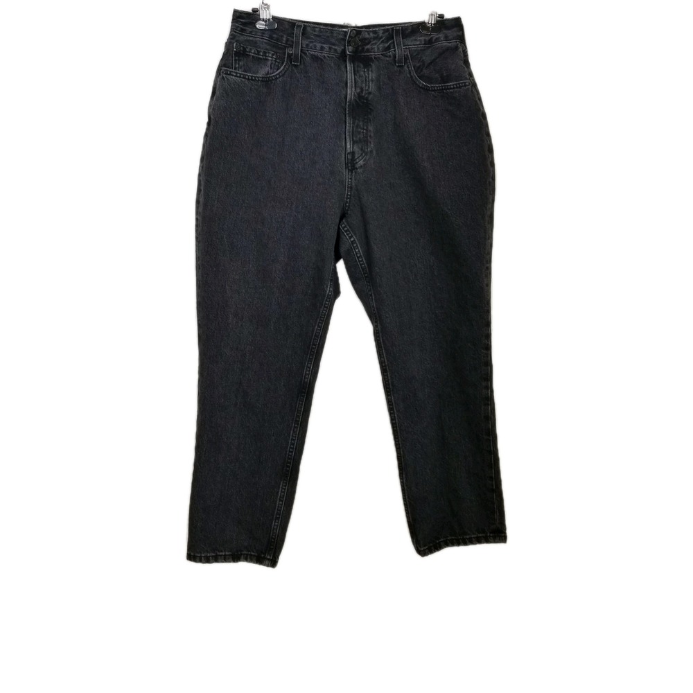 Everlane Women Jeans Sz 33 The Curvy 90s Cheeky‎ Straight Ankle Black Organic